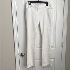 Express Women's White Flare Pants